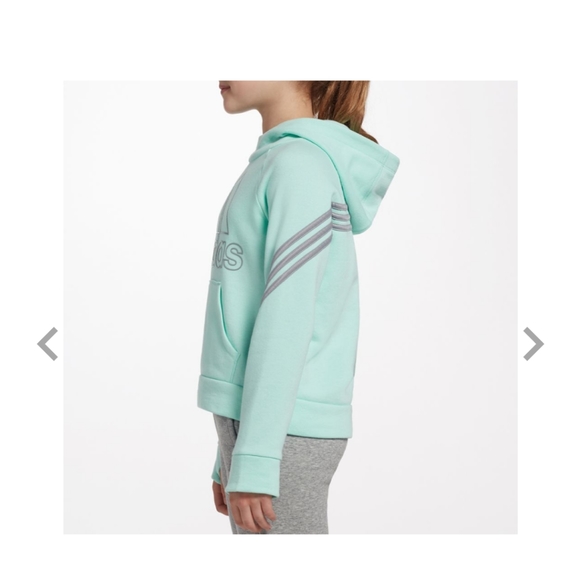 Girls Fleece 3 - Stripe Hoodie - Picture 4 of 4